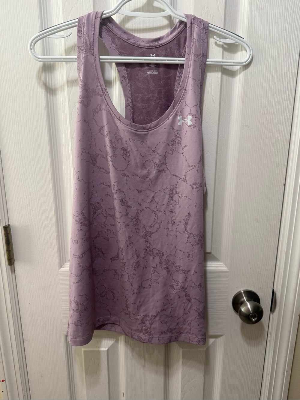 Under Armour Lavender Athletic Racerback Tank Top